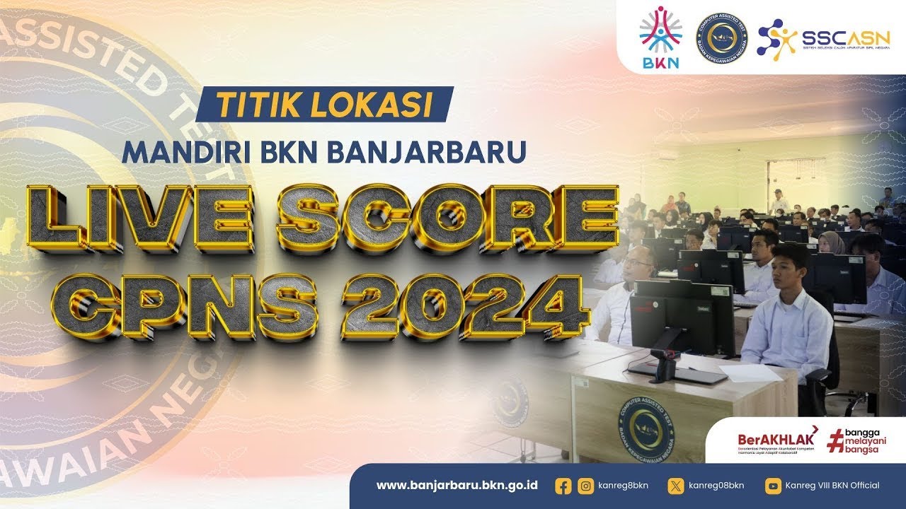SKD CPNS TA 2024 | Tilok Gedung Auditorium Idham Chalid Banjarbaru - 03 NOVEMBER 2024 | SESI 1